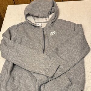 Nike Heather Gray Hoodie with Logo